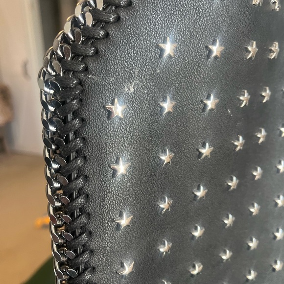 Studded Black Chain Shoulder Bag - Picture 3 of 4